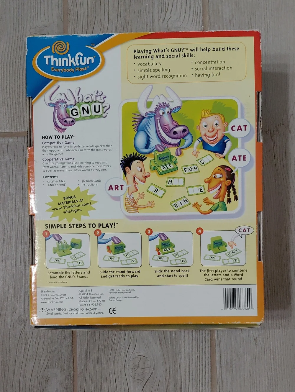 What's GNU? Think Fun the 3-Letter Learning Game
